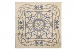 Κέντημα καρέ 90Χ90cm με σχέδιο άνθη