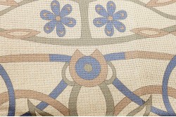 Κέντημα καρέ 90Χ90cm με σχέδιο άνθη