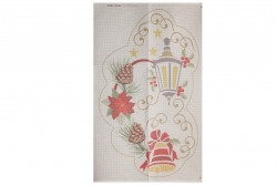 Κέντημα σεμέν 57Χ93cm με σχέδιο φανάρι - Χριστουγεννιάτικο