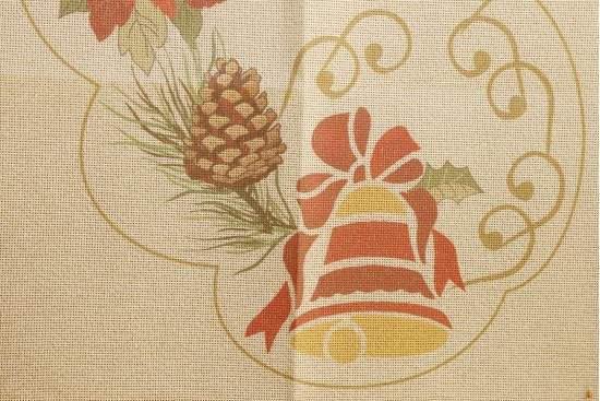 Κέντημα σεμέν 57Χ93cm με σχέδιο φανάρι - Χριστουγεννιάτικο