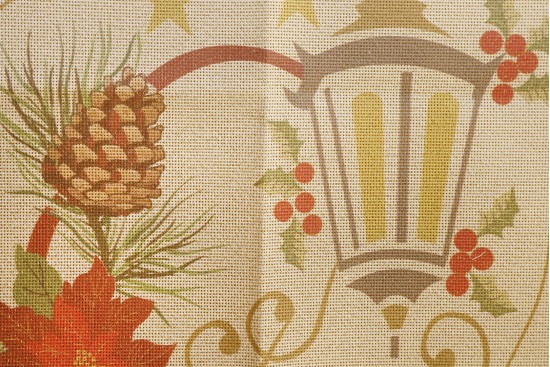 Κέντημα σεμέν 57Χ93cm με σχέδιο φανάρι - Χριστουγεννιάτικο