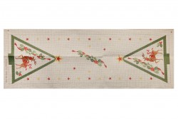 Κέντημα τραβέρσα 42Χ135cm με σχέδιο ελαφάκι -  Χριστουγεννιάτικο δέντρο