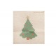 Κέντημα πολύχρωμο (πετσετάκι) μίνι - καρέ  50X50cm σε σχέδιο έλατο  (χριστουγεννιάτικο)