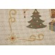 Κέντημα πολύχρωμο (πετσετάκι) μίνι - καρέ  50X50cm σε σχέδιο Χριστουγεννιάτικη σύνθεση