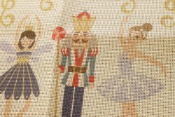 Κέντημα πολύχρωμο σεμέν 40X93cm σε σχέδιο Χριστουγεννιάτικη σύνθεση