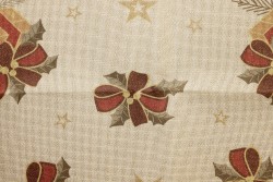 Κέντημα πολύχρωμο καρέ 120X120cm σε σχέδιο δώρα (Χριστουγεννιάτικο)