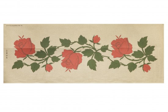 Κέντημα πολύχρωμο τραβέρσα 32X120cm σε σχέδιο Τριαντάφυλλα 