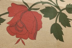 Κέντημα πολύχρωμο τραβέρσα 32X120cm σε σχέδιο Τριαντάφυλλα 