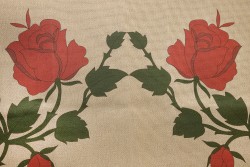 Κέντημα πολύχρωμο καρέ 90X90cm σε σχέδιο Τριαντάφυλλα 