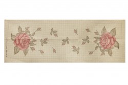 Κέντημα πολύχρωμο τραβέρσα 42X135cm σε σχέδιο Τριαντάφυλλα 