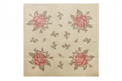 Κέντημα πολύχρωμο καρέ 100X100cm σε σχέδιο Τριαντάφυλλα 