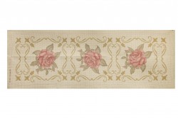 Κέντημα πολύχρωμο τραβέρσα 42X135cm σε σχέδιο Τριαντάφυλλα 