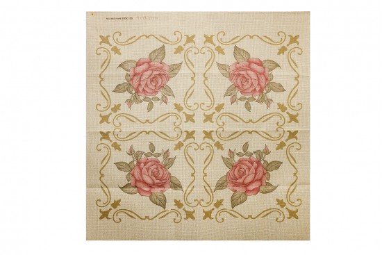 Κέντημα πολύχρωμο καρέ 100X100cm σε σχέδιο Τριαντάφυλλα 