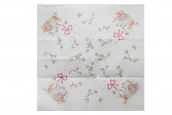 Κέντημα τραπεζοκαρέ 120Χ120cm Πασχαλινό Λαγουδάκι