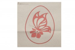 Κέντημα μικρό καρέ 50Χ50cm με σχέδιο Πασχαλινό Αυγό με πεταλούδα