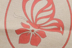 Κέντημα μικρό καρέ 50Χ50cm με σχέδιο Πασχαλινό Αυγό με πεταλούδα