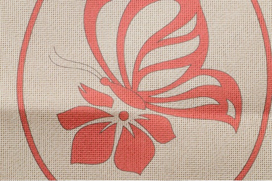 Κέντημα μικρό καρέ 50Χ50cm με σχέδιο Πασχαλινό Αυγό με πεταλούδα