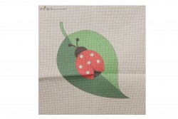 Κέντημα μικρό καρέ 50Χ50cm με σχέδιο Πασχαλινό - Πασχαλίτσα σε φύλλο