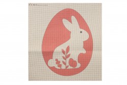 Κέντημα μικρό καρέ 50Χ50cm με σχέδιο Πασχαλινό Αυγό με λαγουδάκι