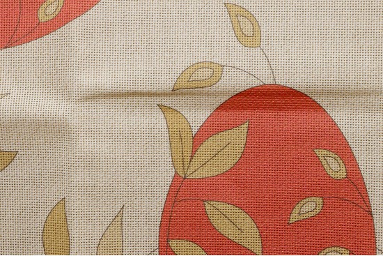 Κέντημα καρέ 90Χ90cm με σχέδιο Πασχαλινό Αυγό