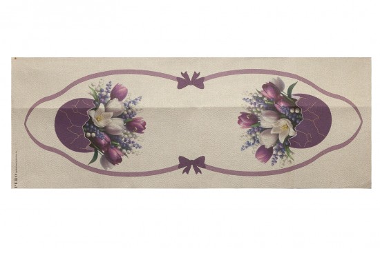 Κέντημα τραβέρσα 50Χ130cm με σχέδιο Πασχαλινό - Λουλούδια 