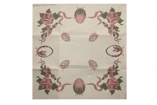 Κέντημα καρέ 100Χ100cm με σχέδιο Πασχαλινό Αυγό Φαμπερζέ  