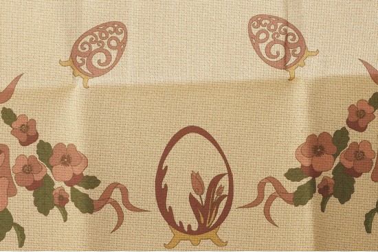 Κέντημα καρέ 100Χ100cm με σχέδιο Πασχαλινό Αυγό Φαμπερζέ  