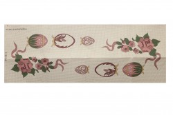 Κέντημα τραβέρσα 50Χ130cm με σχέδιο Πασχαλινό Αυγό Φαμπερζέ