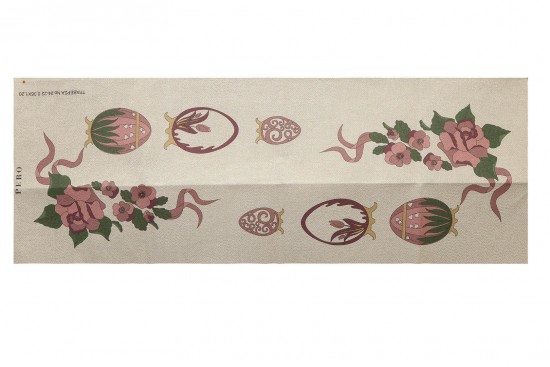 Κέντημα τραβέρσα 50Χ130cm με σχέδιο Πασχαλινό Αυγό Φαμπερζέ