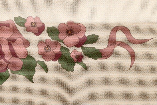 Κέντημα τραβέρσα 50Χ130cm με σχέδιο Πασχαλινό Αυγό Φαμπερζέ