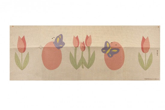 Κέντημα τραβέρσα 50Χ130cm με σχέδιο Πασχαλινό - Αυγό Πεταλούδες και Λουλούδια