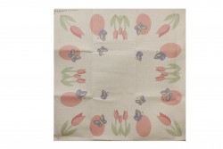 Κέντημα καρέ 100Χ100cm με σχέδιο Πασχαλινό - Αυγό Πεταλούδες και Λουλούδια