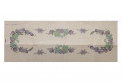 Κέντημα τραβέρσα 50Χ130cm με σχέδιο Πασχαλινό - Αυγό και Λουλούδια