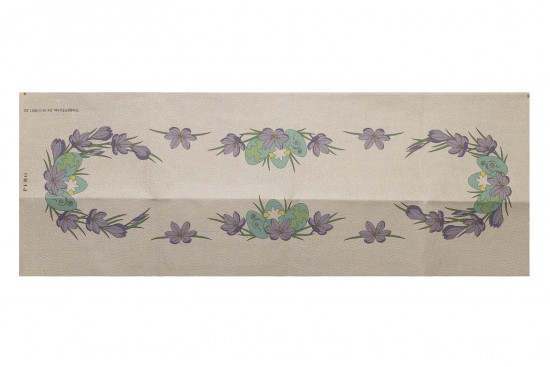 Κέντημα τραβέρσα 50Χ130cm με σχέδιο Πασχαλινό - Αυγό και Λουλούδια