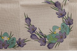 Κέντημα καρέ 100Χ100cm με σχέδιο Πασχαλινό - Αυγό και Λουλούδια