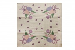 Κέντημα καρέ 100Χ100cm με σχέδιο Πασχαλινό - Αυγό και Λουλούδια