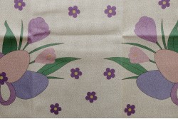 Κέντημα καρέ 100Χ100cm με σχέδιο Πασχαλινό - Αυγό και Λουλούδια