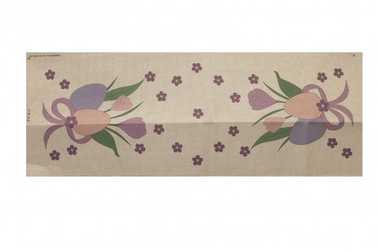 Κέντημα τραβέρσα 50Χ130cm με σχέδιο Πασχαλινό - Αυγό και Λουλούδια