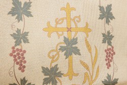 Κέντημα προσκυνητάρι τραβέρσα 50X150cm Σταυρός και Άμπελος