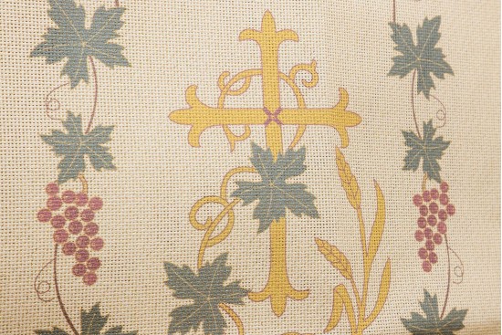 Κέντημα προσκυνητάρι τραβέρσα 50X150cm Σταυρός και Άμπελος