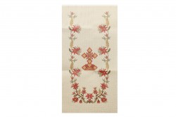 Κέντημα προσκυνητάρι τραβέρσα 50X150cm Σταυρός και Άνθη