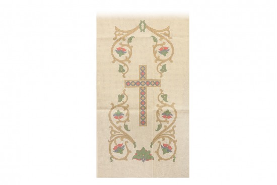 Κέντημα προσκυνητάρι τραβέρσα 50X150cm Σταυρός και Άμπελος