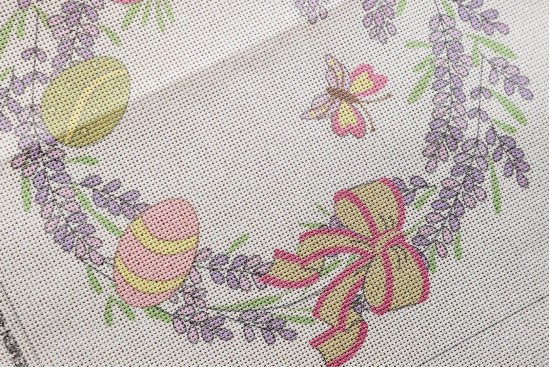 Κέντημα σεμέν 40Χ93cm με σχέδιο Πασχαλινό - Στεφάνι