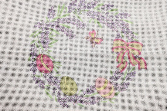 Κέντημα πετσετάκι - μαξιλάρι 50Χ30m με σχέδιο Πασχαλινό - Στεφάνι