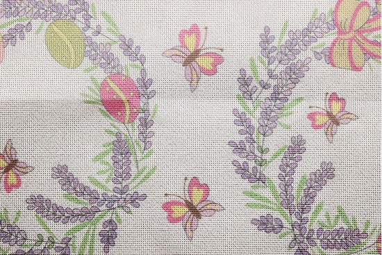 Κέντημα τραβέρσα 40Χ130m με σχέδιο Πασχαλινό - Στεφάνι