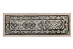 Κέντημα τραβέρσα 40Χ137m με σχέδια σε πράσινο χρώμα