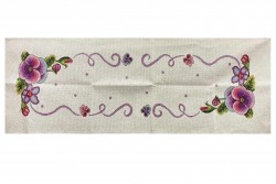 Κέντημα τραβέρσα 40X130cm με σχέδιο άνθη