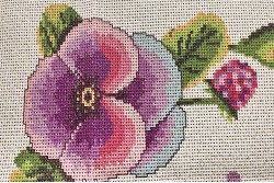 Κέντημα τραβέρσα 40X130cm με σχέδιο άνθη