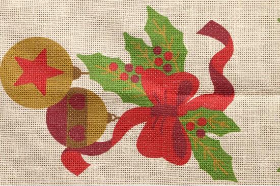 Κέντημα τραβέρσα 42X130cm με σχέδιο Χριστουγεννιάτικο