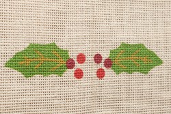 Κέντημα τραβέρσα 42X130cm με σχέδιο Χριστουγεννιάτικο